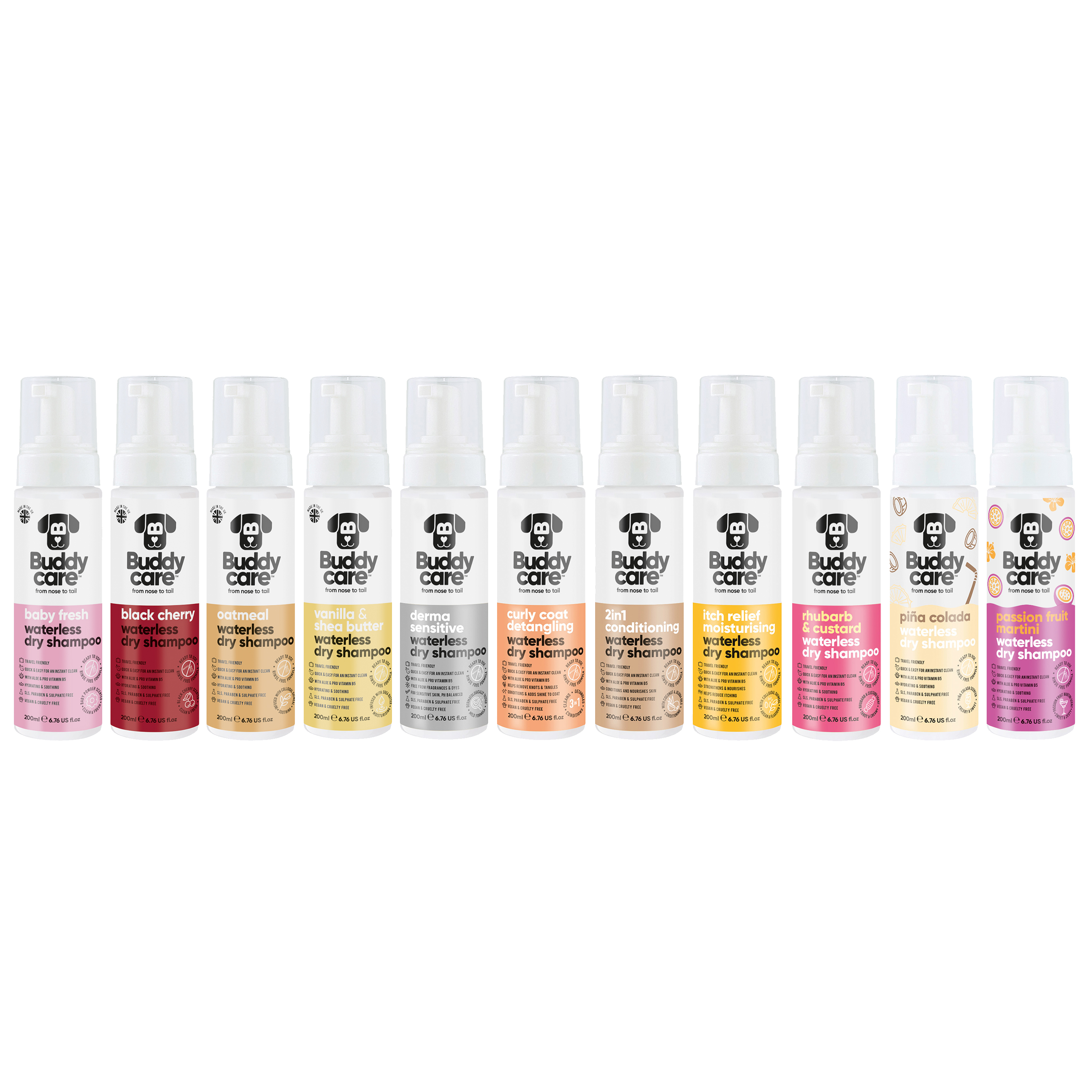 Buddycare Waterless Dry Dog Shampoo 