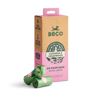 Beco Poop Bags Lavender and Cedarwood Scented 