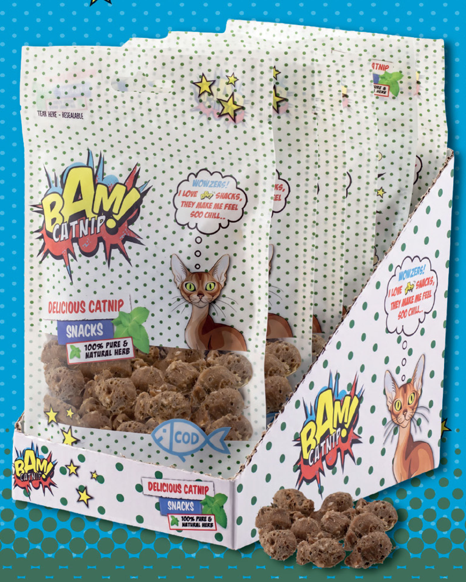Bam! Catnip Puffies