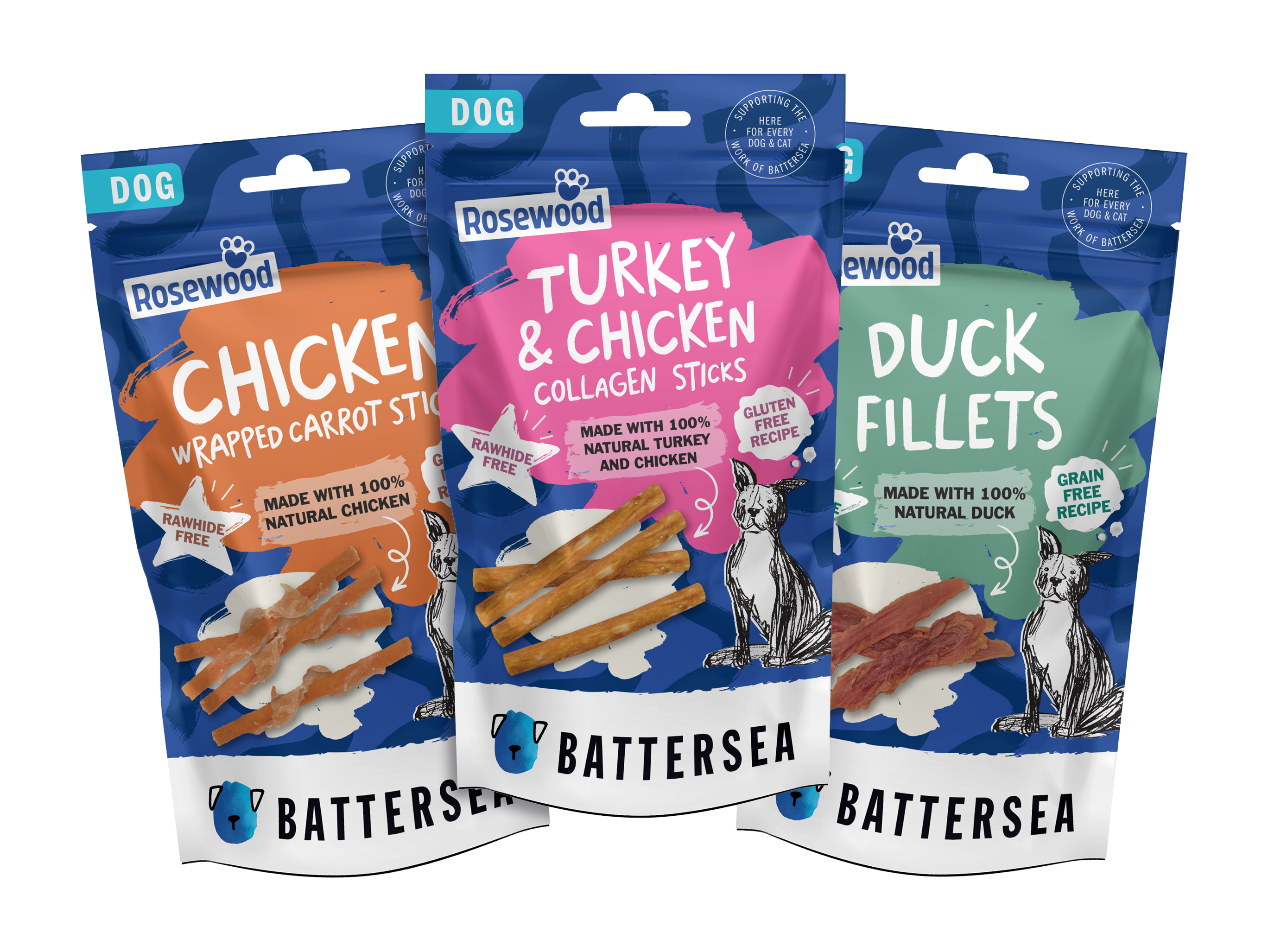 Rosewood Battersea Dog Treats Range (3 lines)