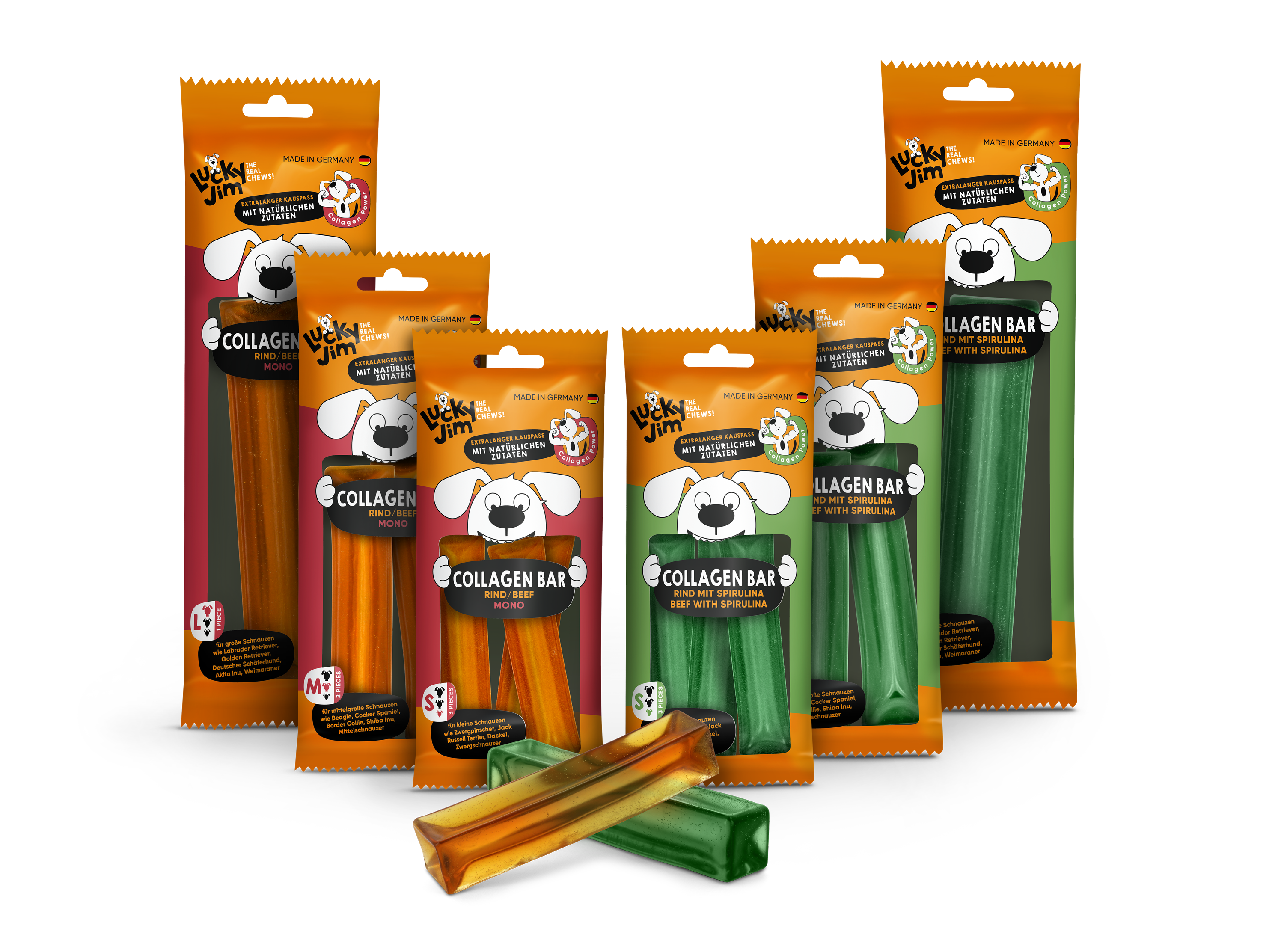 Lucky Jim The Real Chews! Collagen Bars