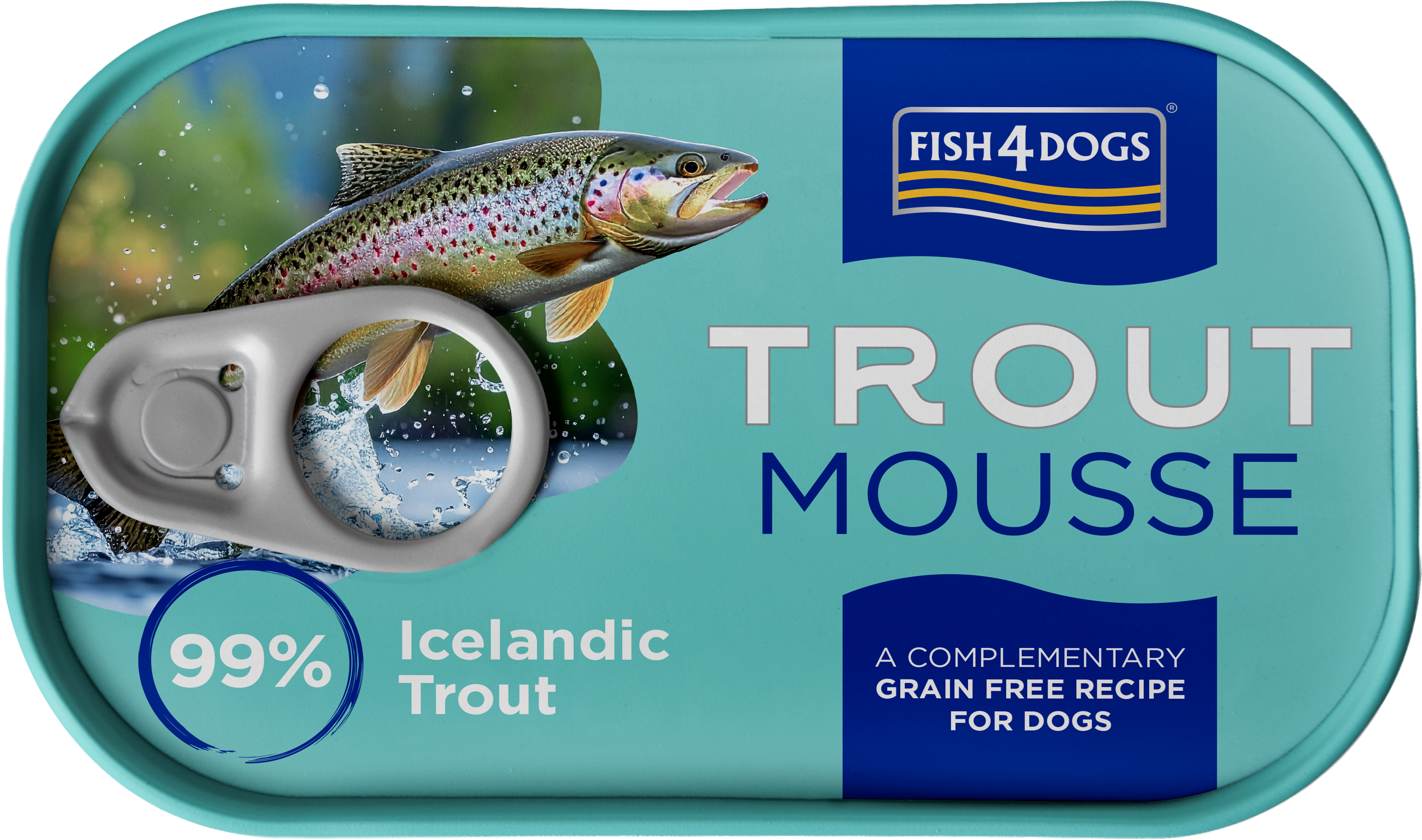 Fish4Dogs Trout Mousse Tin 90g