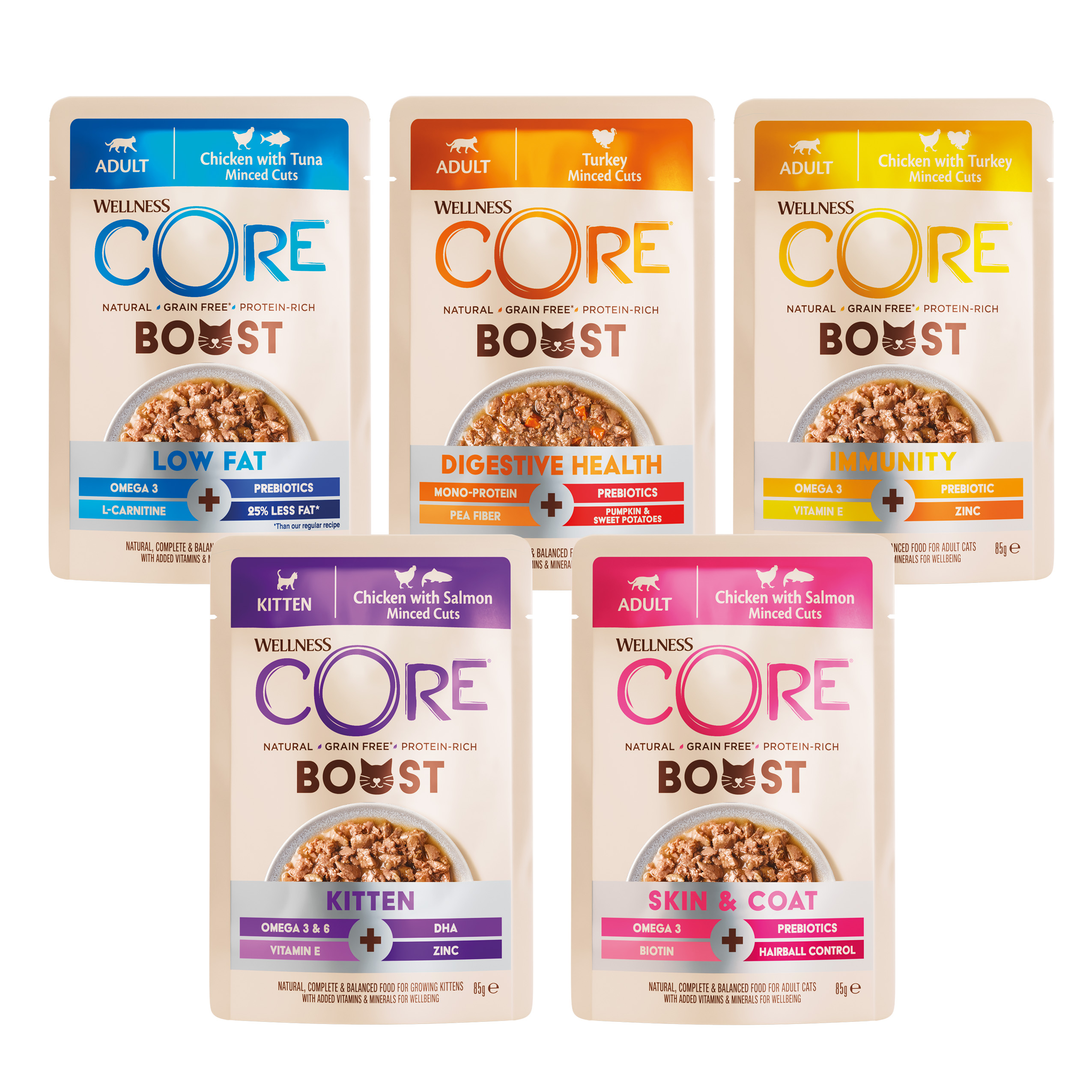 Wellness CORE BOOST Wet Recipes 