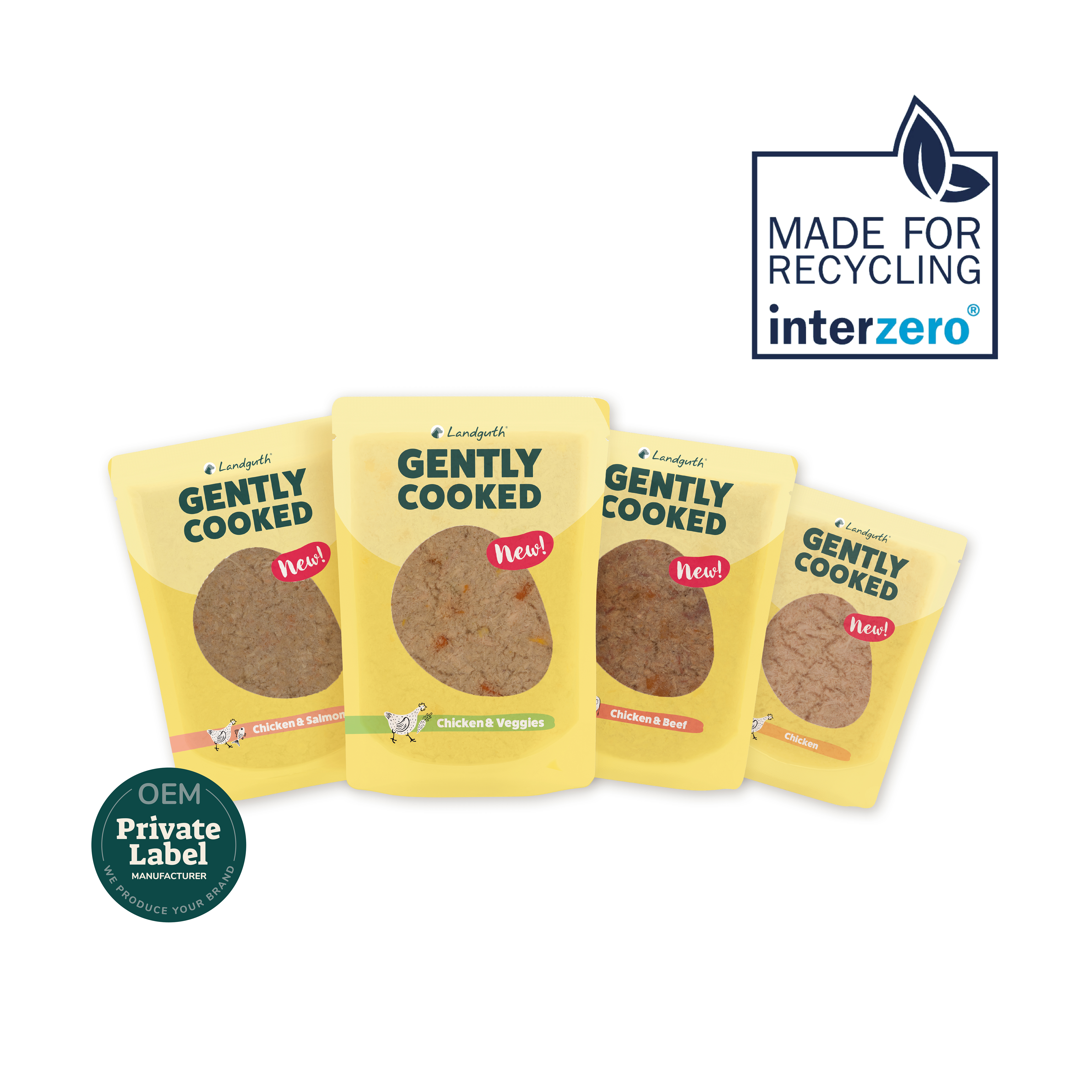 Gently Cooked Dog Food - Mono-PP Pouch (Private Label)