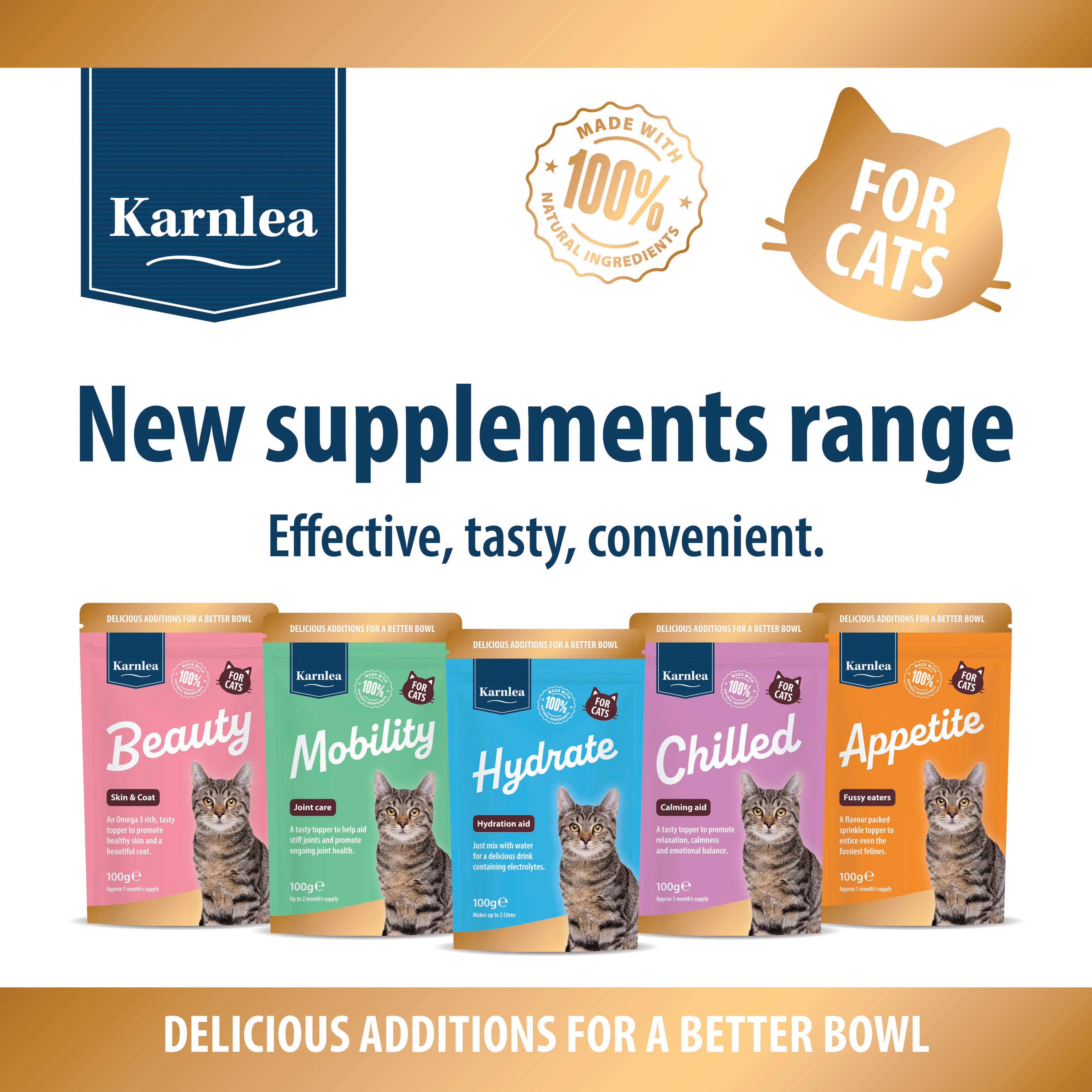 Karnlea Launches Groundbreaking Supplement Range for Cats