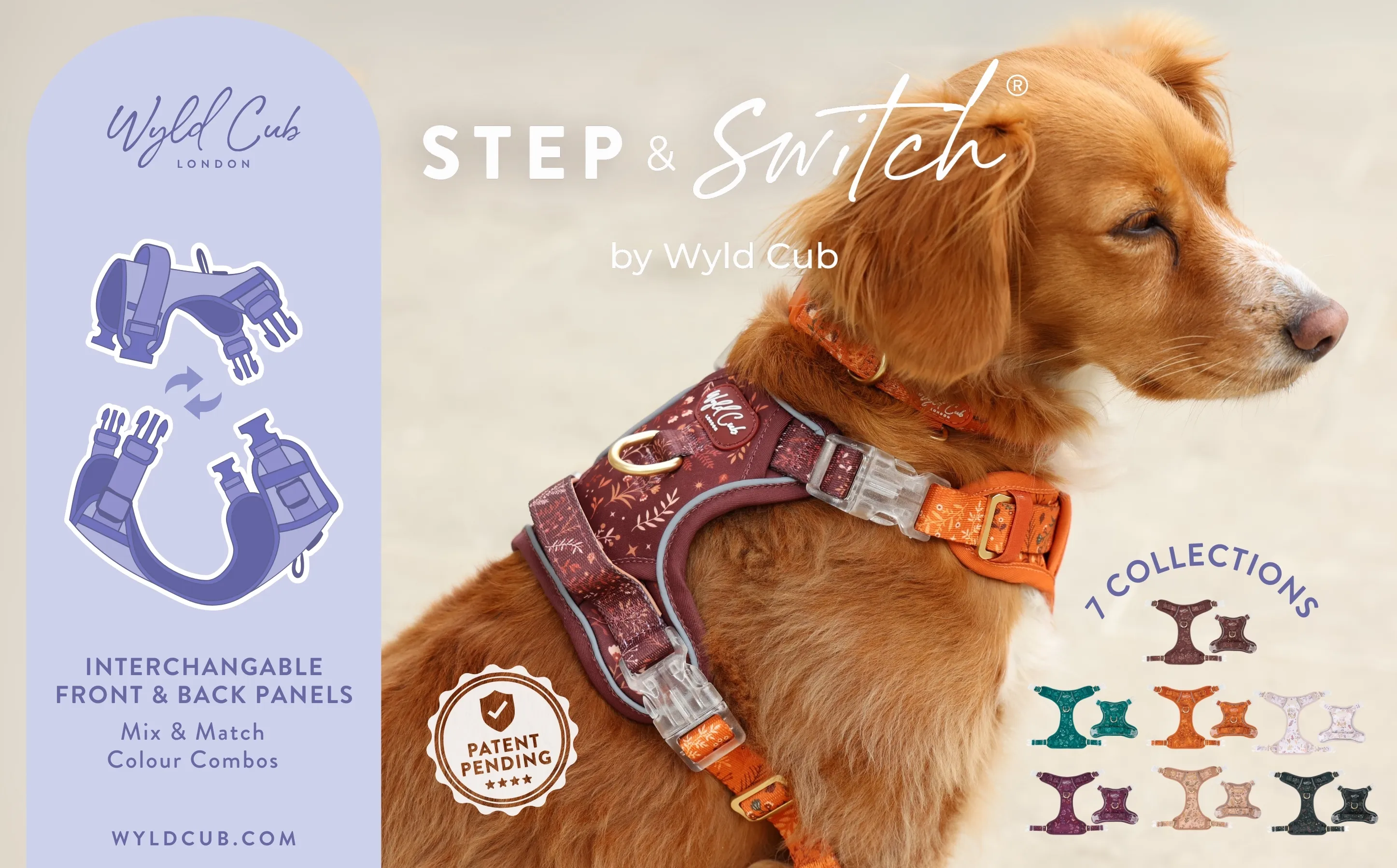 Wyld Cub unveils Step & Switch®: an innovative, industry-first modular style dog harness