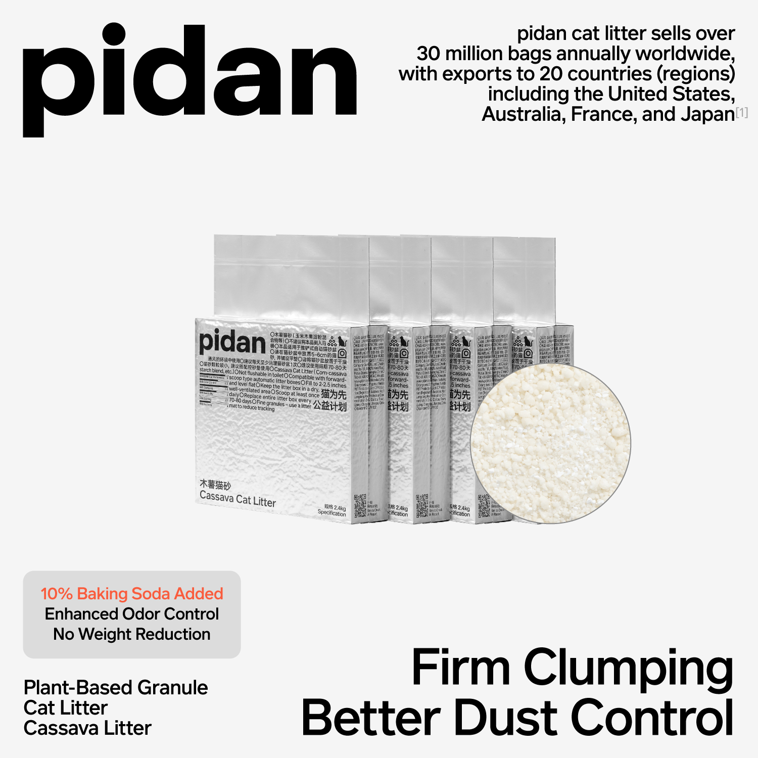 pidan cassava litter