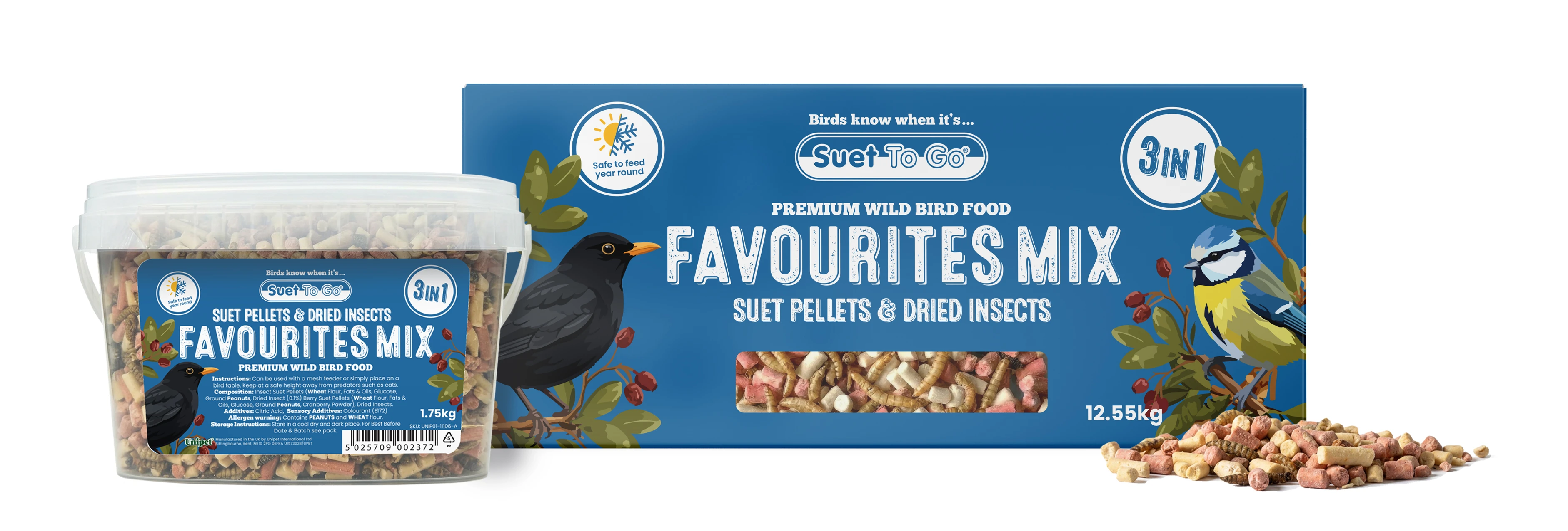 Suet to Go - 3 in 1 Favourites Mix