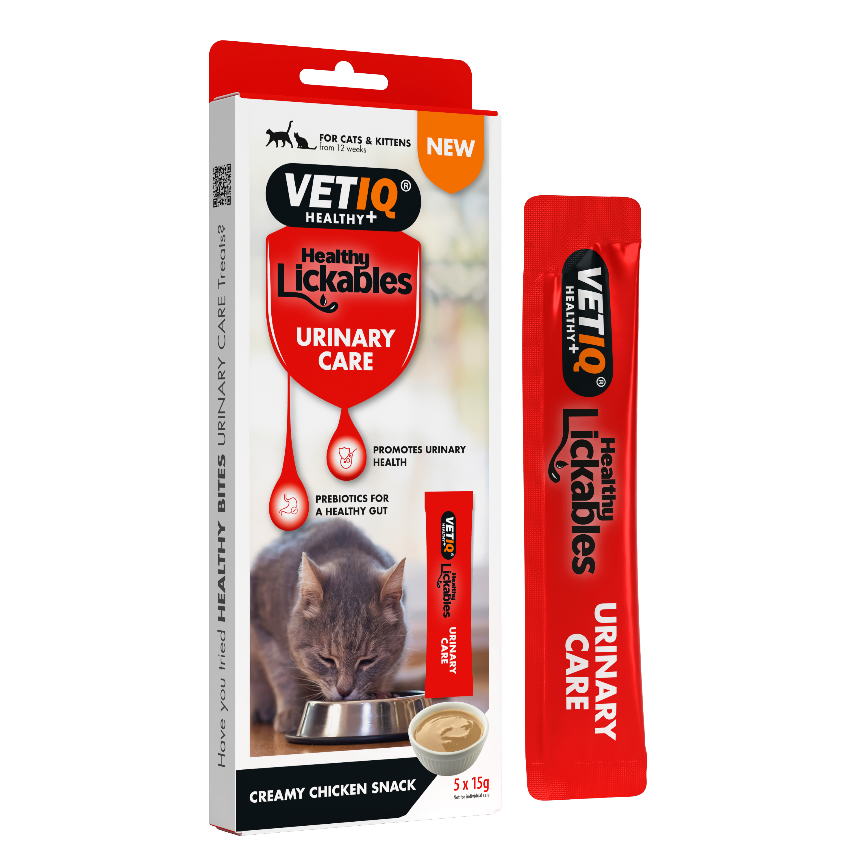 VETIQ Healthy Lickables Urinary Care 5x15g