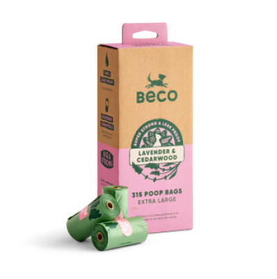 Beco Poop Bags Lavender and Cedarwood Scented 