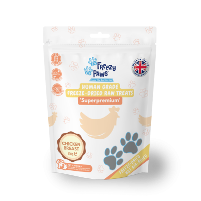 Freezy Paws Freeze Dried Chicken Breast Treats 100g