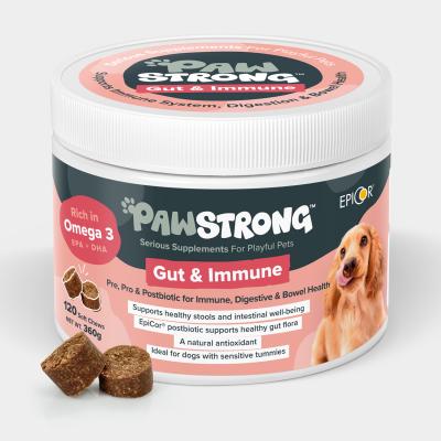 Pawstrong Gut & Immune Supplement for Dogs 120 chews 360g 