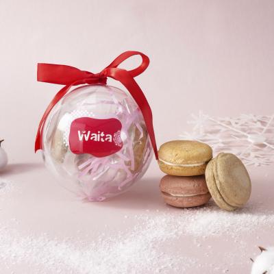 100% Natural Christmas Bauble Freeze Dried Macarons